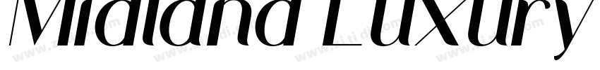 Midland Luxury Bold字体转换